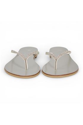 Infradito donna Nicolas Lainas in microstrass colore argento. NICOLAS LAINAS | 87CM-ARGENTO